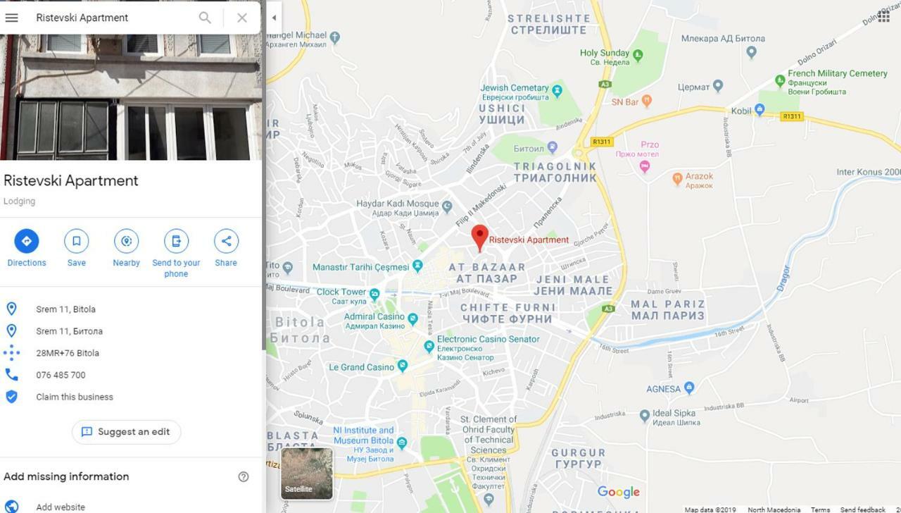 Ristevski Apartment Μπίτολα Εξωτερικό φωτογραφία